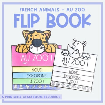 French Zoo Flip Book | au zoo