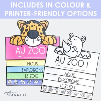 French Zoo Flip Book | au zoo